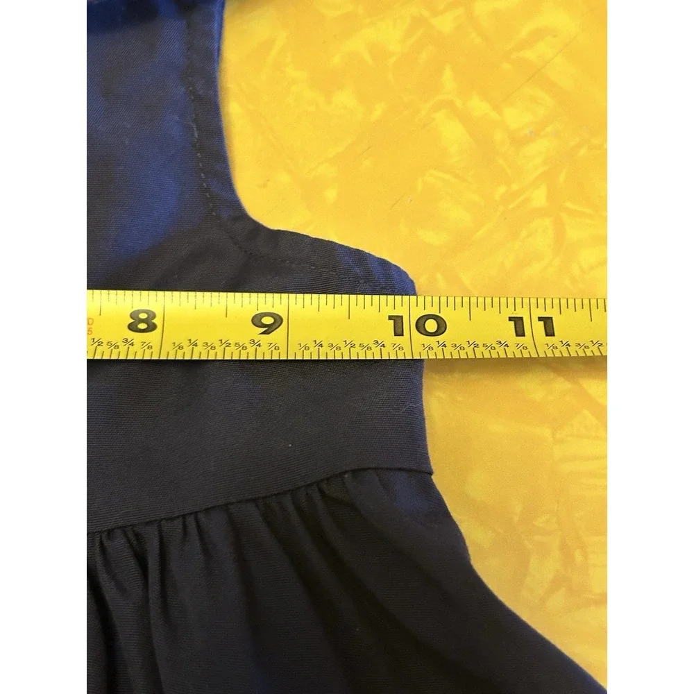 Sailor Dress Girls Size 6 Nautical Navy VTG Blue White Bow